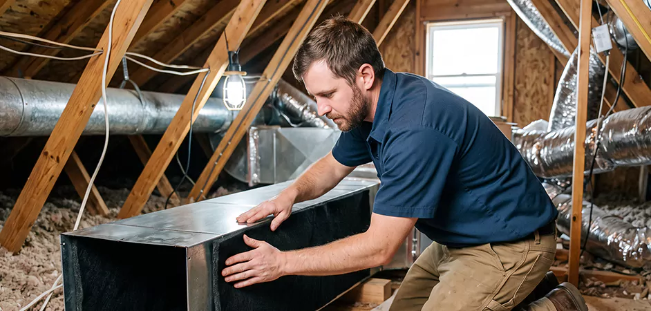 Acoustic Duct Liner Installation in Piscataway