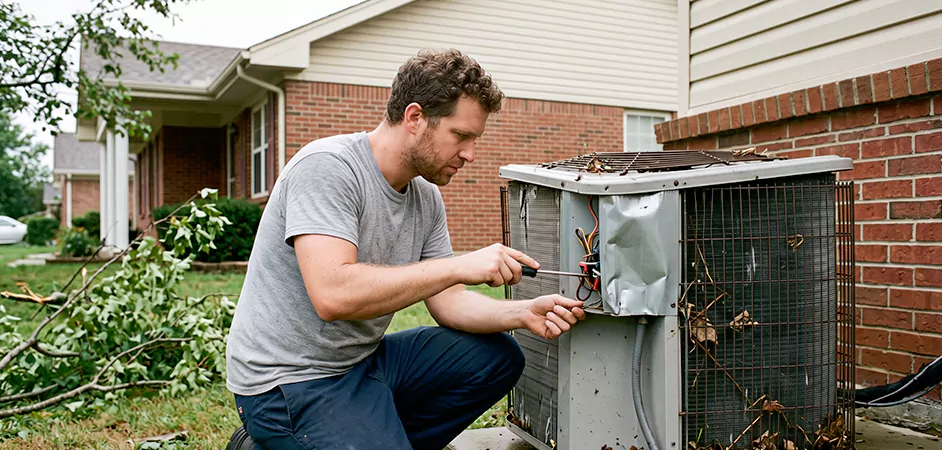 Storm Damage HVAC Restoration in Piscataway